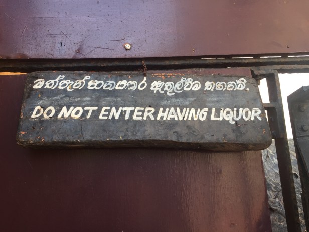 Sigiriya Liquor Sign